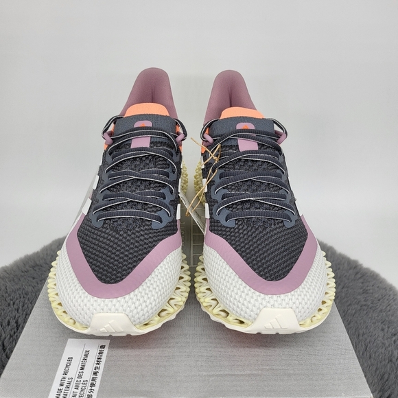 New Adidas 4DFWD 2 'Grey Beam Orange' Women's Running Shoes Size 7.5 - Picture 3 of 7